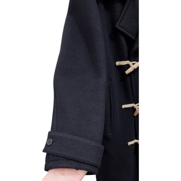 ZARA WOOL BLEND COAT WITH TOGGLES LIMITED EDITION BLACK SIZE M REF. 3057/783 - Picture 5 of 15